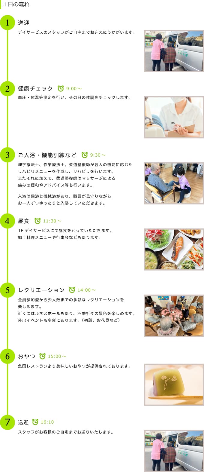 1日の流れ